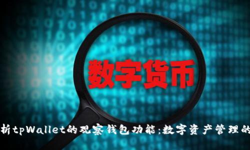 深入解析tpWallet的观察钱包功能：数字资产管理的新选择