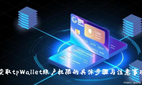 获取tpWallet账户权限的具体步骤与注意事项